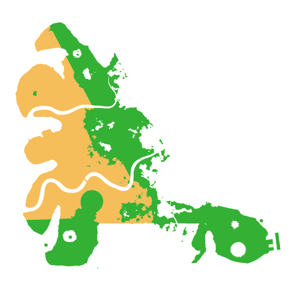 Biome Rust Map: Procedural Map, Size: 3500, Seed: 2080037968