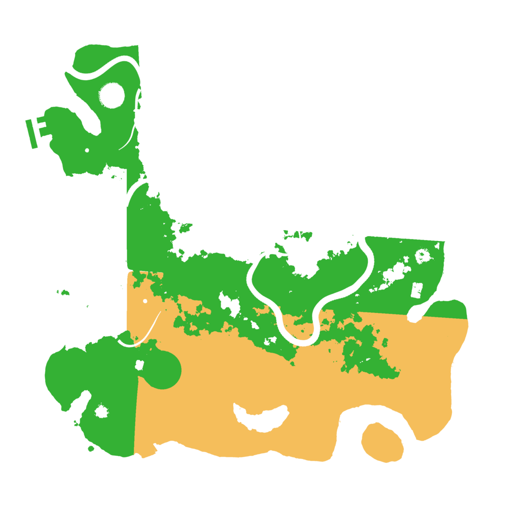 Biome Rust Map: Procedural Map, Size: 3500, Seed: 34618