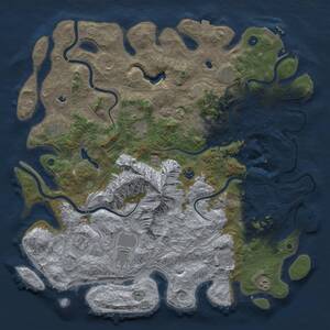 Thumbnail Rust Map: Procedural Map, Size: 5000, Seed: 1584666584, 17 Monuments