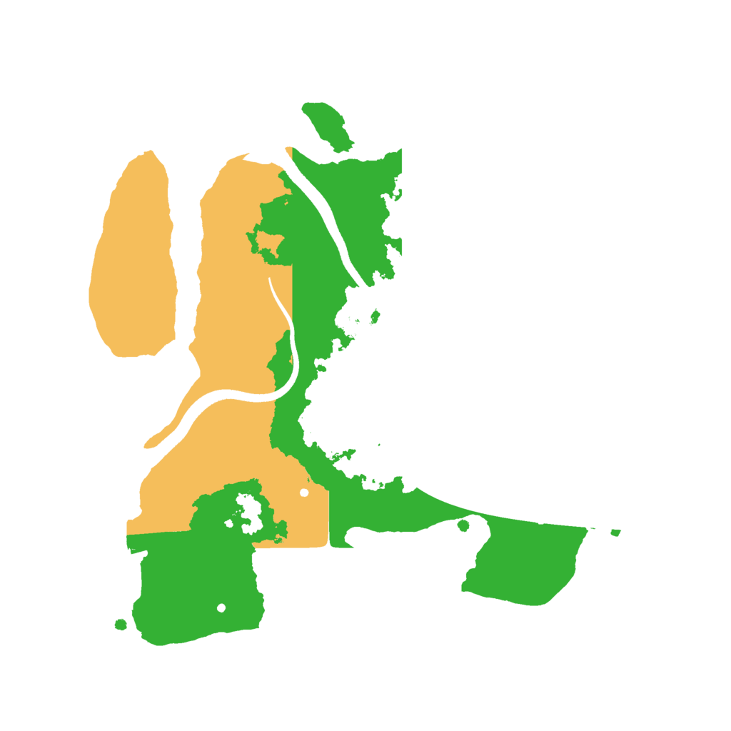 Biome Rust Map: Procedural Map, Size: 2500, Seed: 23658