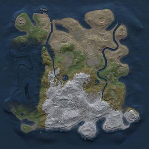 Thumbnail Rust Map: Procedural Map, Size: 3500, Seed: 112660, 15 Monuments