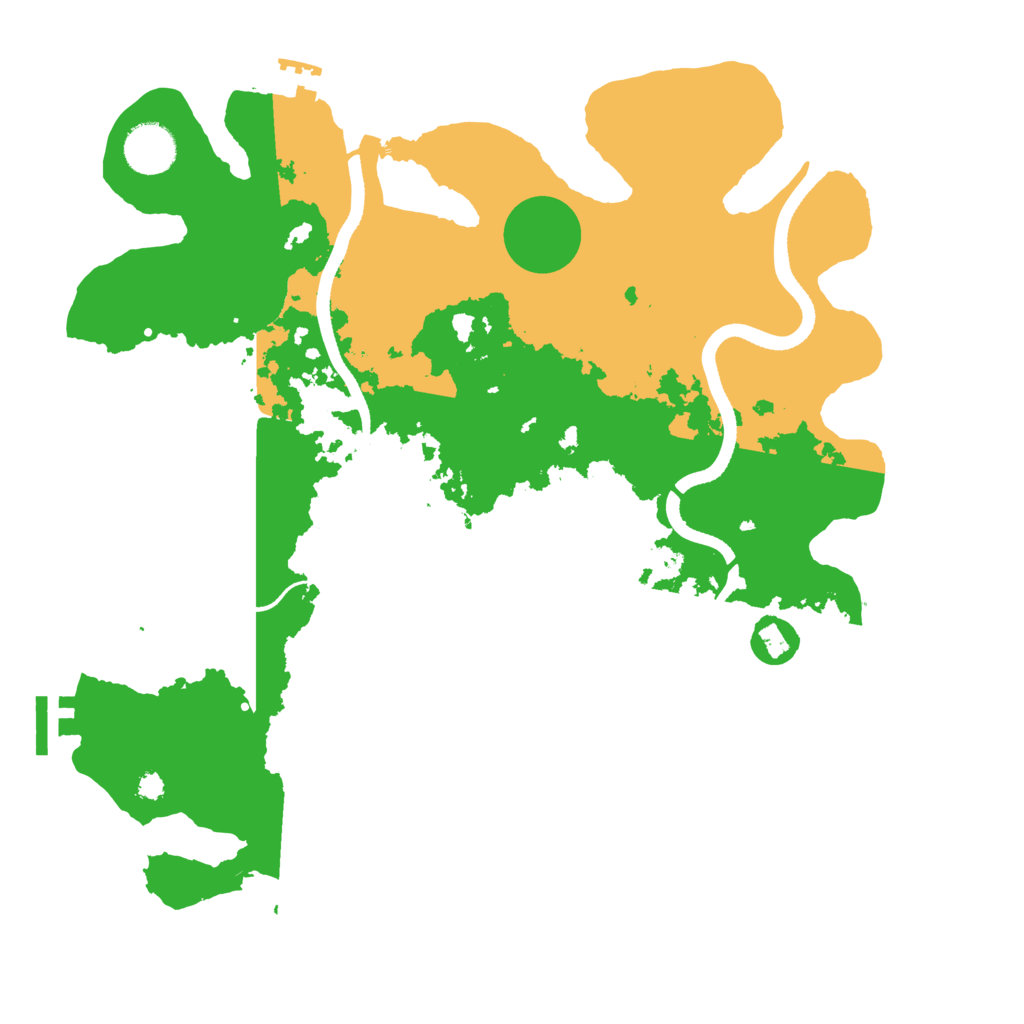 Biome Rust Map: Procedural Map, Size: 3500, Seed: 112660