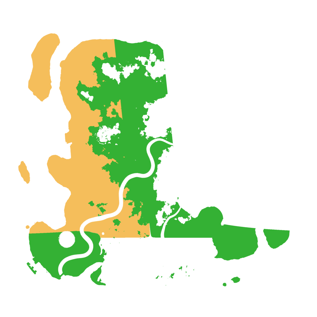 Biome Rust Map: Procedural Map, Size: 3500, Seed: 53411324