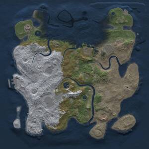 Thumbnail Rust Map: Procedural Map, Size: 3750, Seed: 1194759937, 14 Monuments