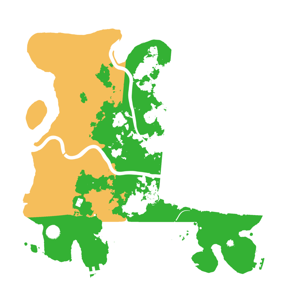 Biome Rust Map: Procedural Map, Size: 3750, Seed: 25122025