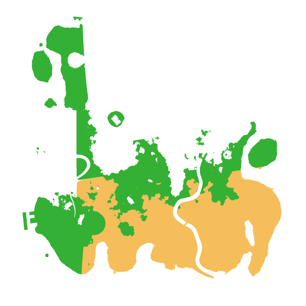 Biome Rust Map: Procedural Map, Size: 3500, Seed: 60875457
