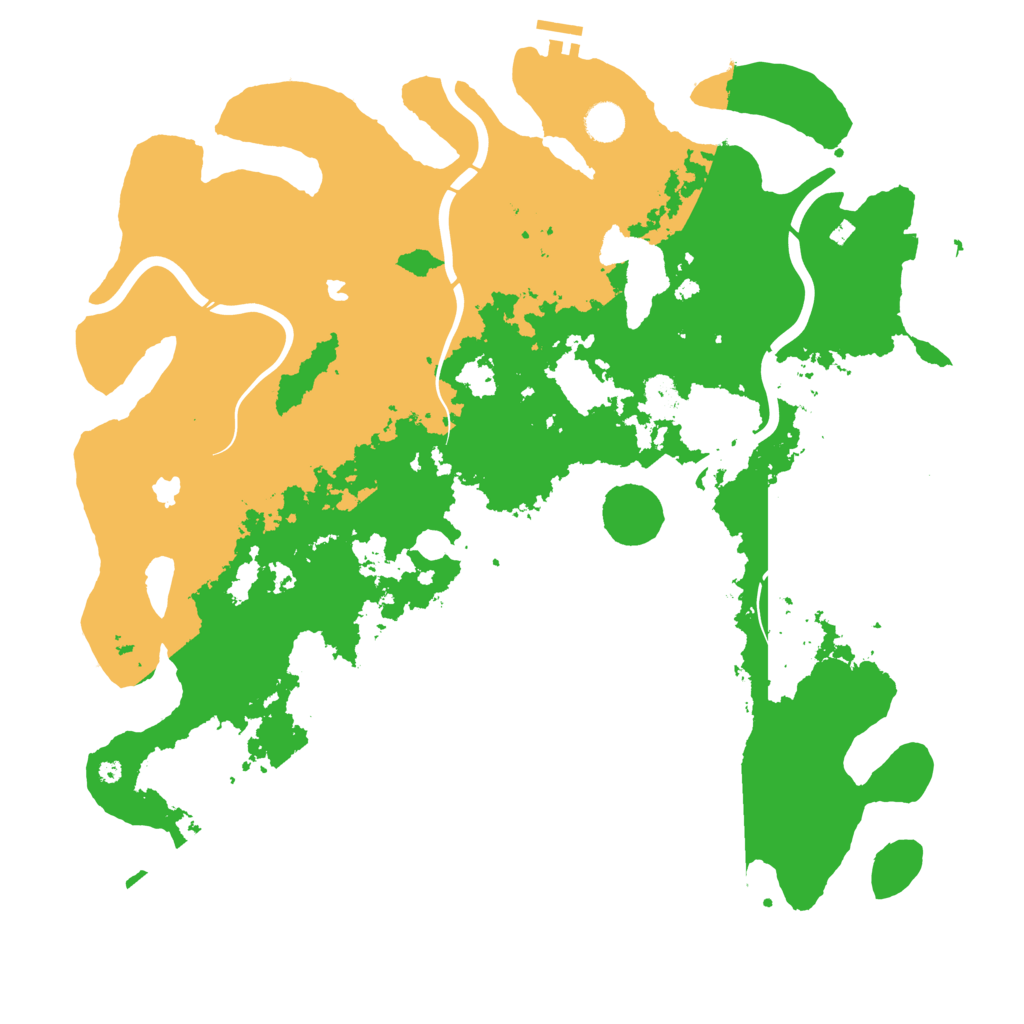 Biome Rust Map: Procedural Map, Size: 4500, Seed: 552362991