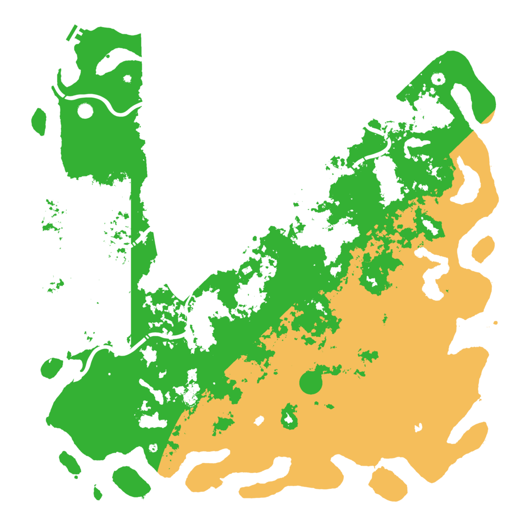 Biome Rust Map: Procedural Map, Size: 6000, Seed: 28007