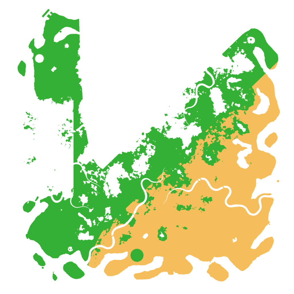 Biome Rust Map: Procedural Map, Size: 6000, Seed: 28007