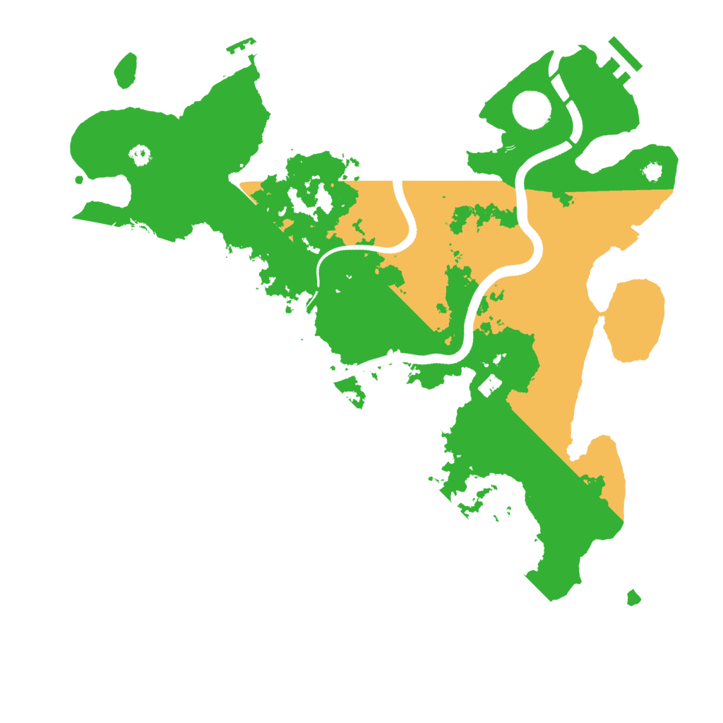 Biome Rust Map: Procedural Map, Size: 3500, Seed: 1957040299