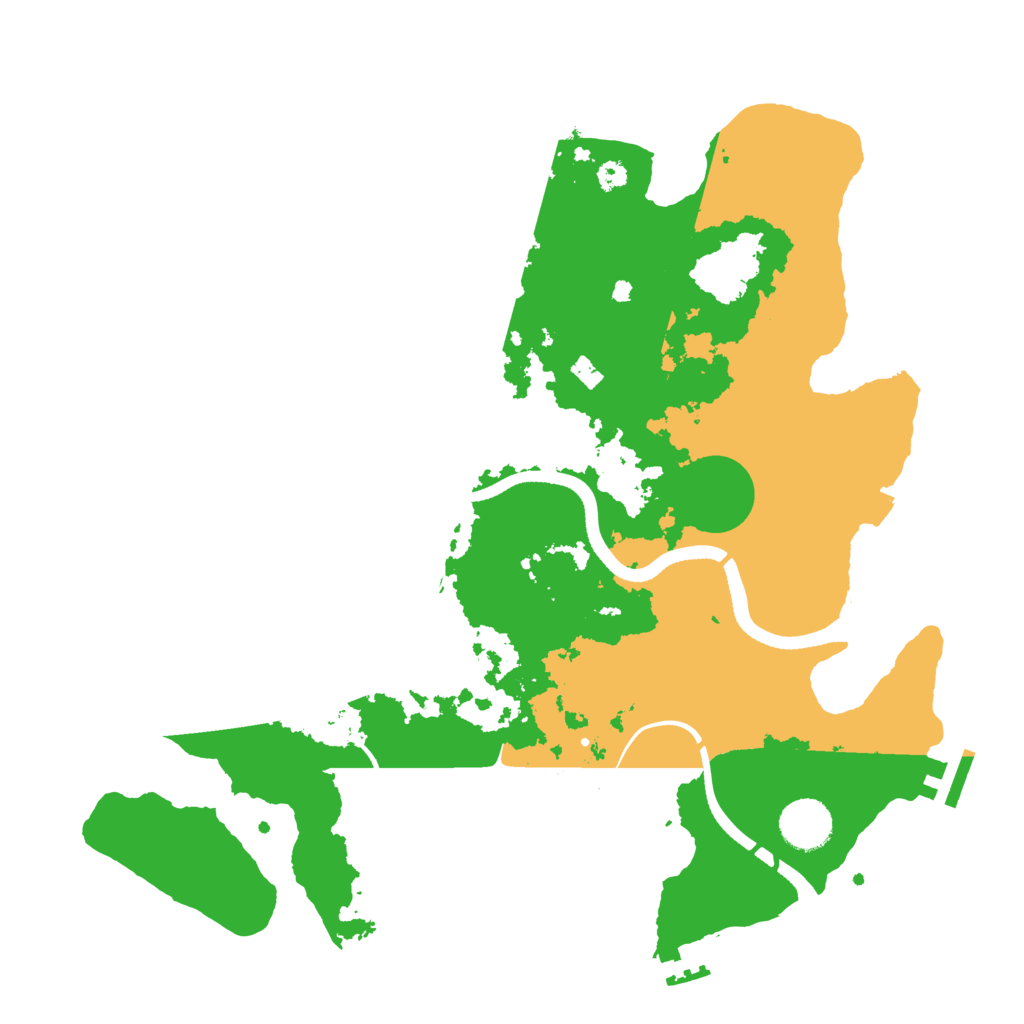 Biome Rust Map: Procedural Map, Size: 3500, Seed: 644074712