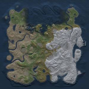 Thumbnail Rust Map: Procedural Map, Size: 4500, Seed: 798781892, 17 Monuments