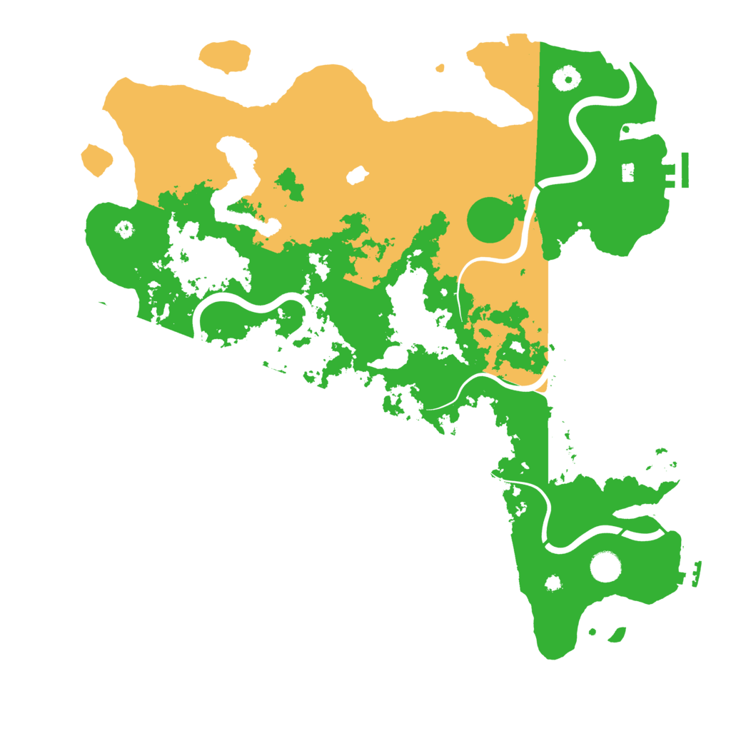 Biome Rust Map: Procedural Map, Size: 4200, Seed: 60553371