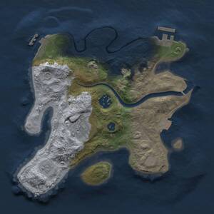 Thumbnail Rust Map: Procedural Map, Size: 2500, Seed: 113707476, 8 Monuments