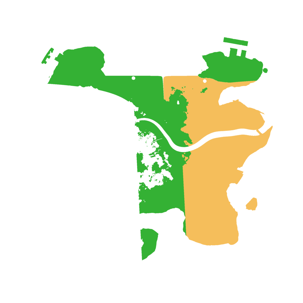 Biome Rust Map: Procedural Map, Size: 2500, Seed: 113707476