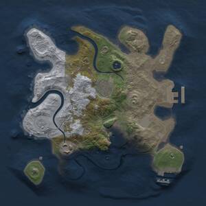 Thumbnail Rust Map: Procedural Map, Size: 2500, Seed: 1219976504, 8 Monuments