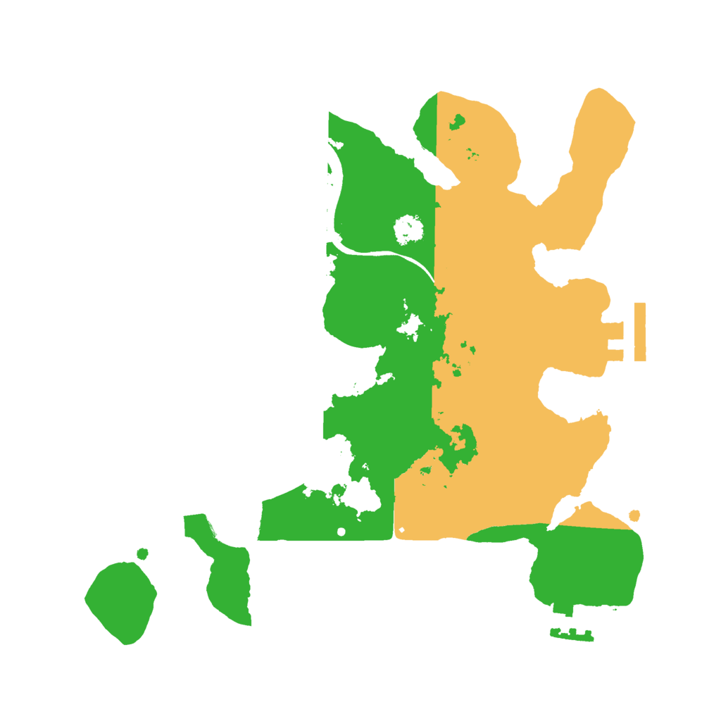 Biome Rust Map: Procedural Map, Size: 2500, Seed: 1219976504