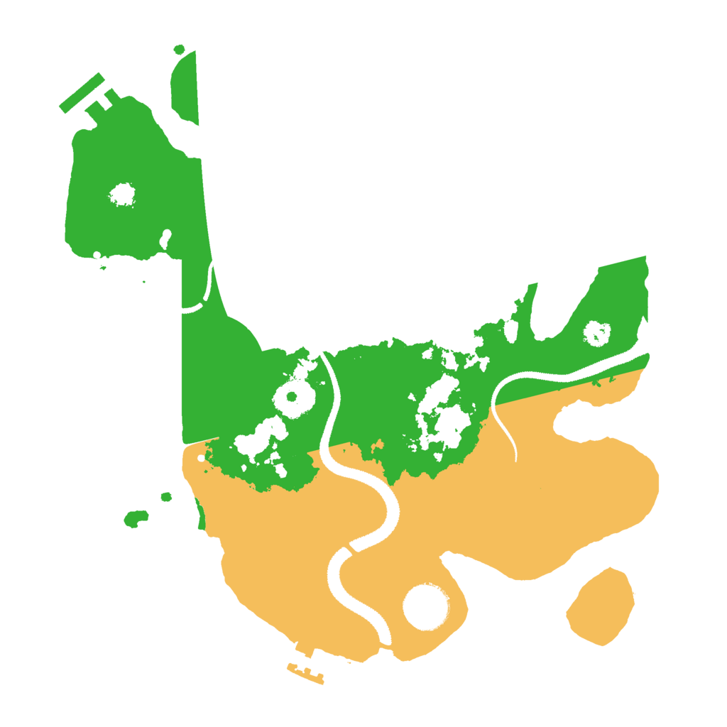 Biome Rust Map: Procedural Map, Size: 2800, Seed: 2137465862