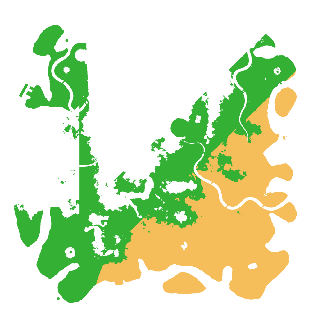 Biome Rust Map: Procedural Map, Size: 4500, Seed: 752939145