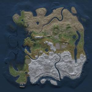 Thumbnail Rust Map: Procedural Map, Size: 4000, Seed: 457670751, 16 Monuments