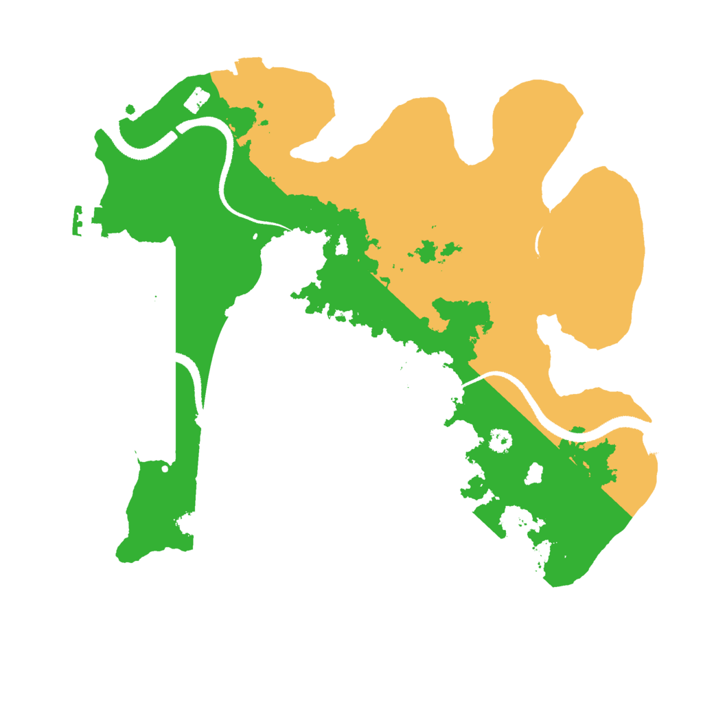 Biome Rust Map: Procedural Map, Size: 3000, Seed: 1238722074
