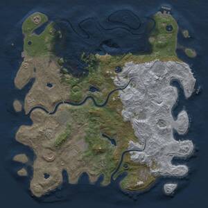 Thumbnail Rust Map: Procedural Map, Size: 4500, Seed: 731972887, 17 Monuments