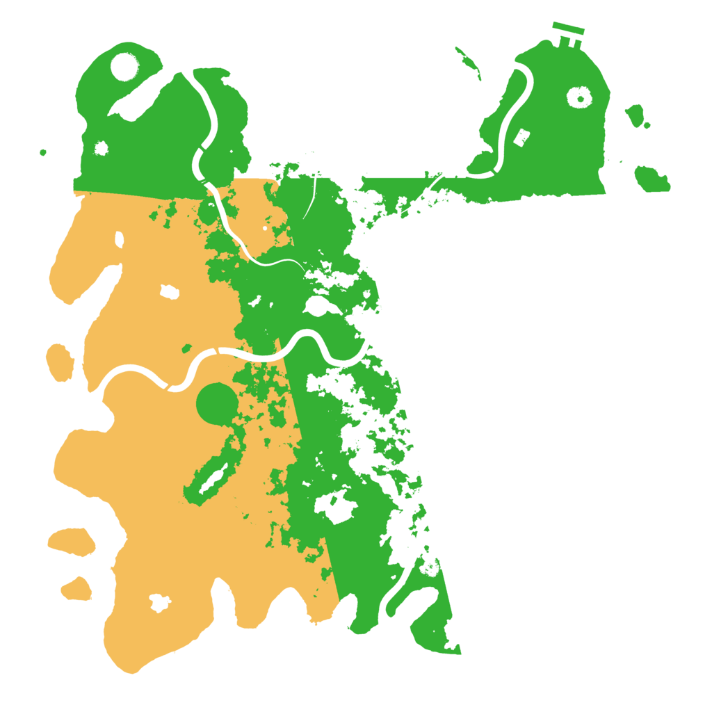 Biome Rust Map: Procedural Map, Size: 4500, Seed: 731972887