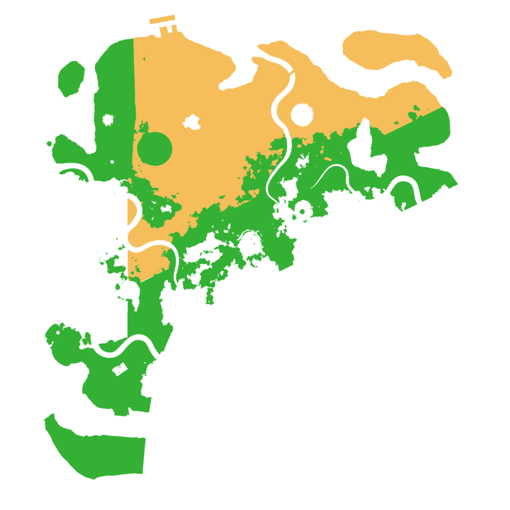 Biome Rust Map: Procedural Map, Size: 4000, Seed: 12345566