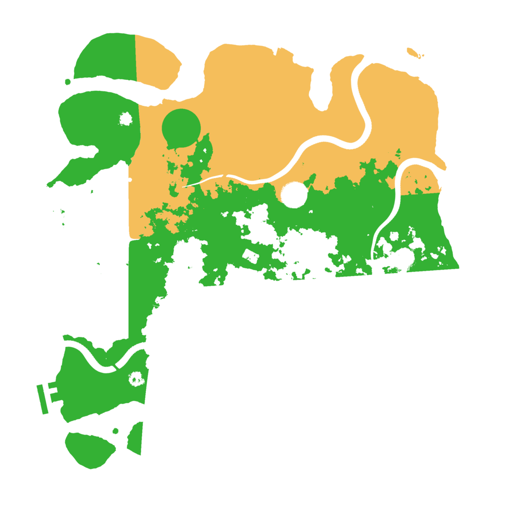 Biome Rust Map: Procedural Map, Size: 3500, Seed: 1595970746