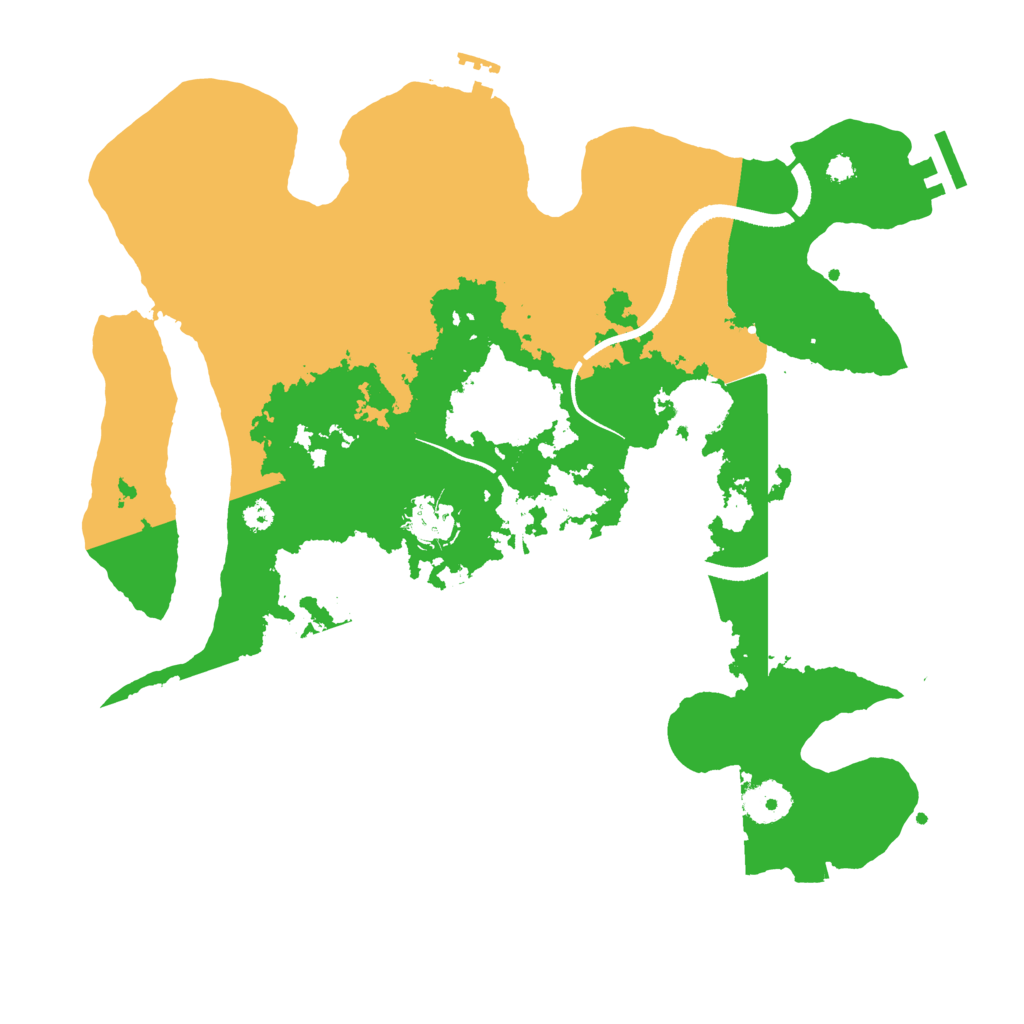 Biome Rust Map: Procedural Map, Size: 3500, Seed: 1191282642
