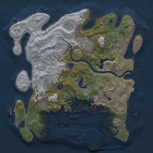 Thumbnail Rust Map: Procedural Map, Size: 4000, Seed: 1479684380, 15 Monuments