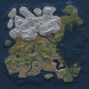 Thumbnail Rust Map: Procedural Map, Size: 4000, Seed: 1359927812, 15 Monuments