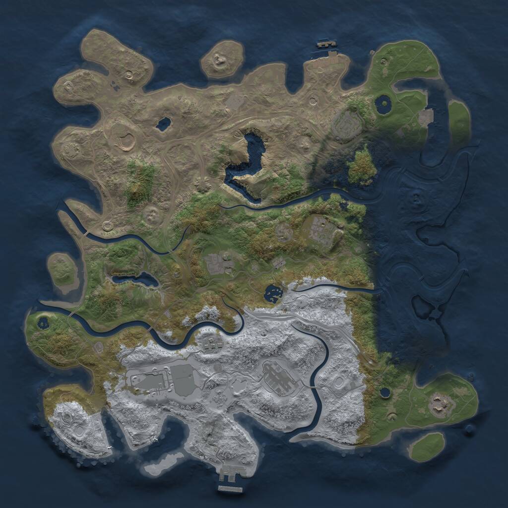 Rust Map: Procedural Map, Size: 4250, Seed: 179159, 15 Monuments