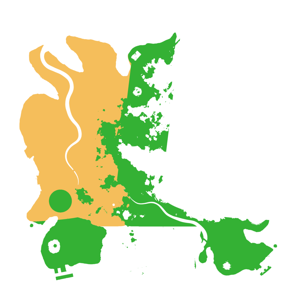 Biome Rust Map: Procedural Map, Size: 3500, Seed: 671896014