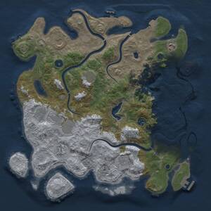 Thumbnail Rust Map: Procedural Map, Size: 4000, Seed: 998178, 15 Monuments