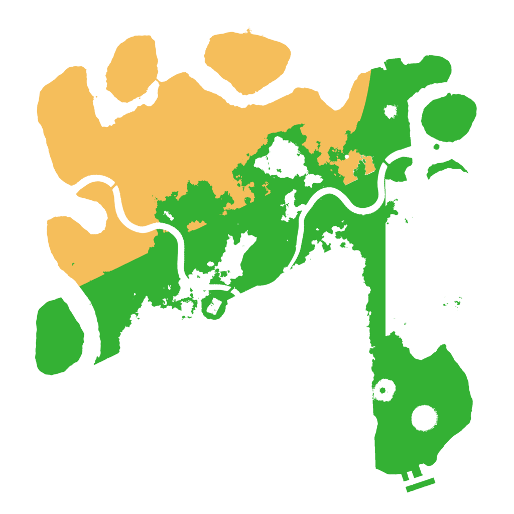 Biome Rust Map: Procedural Map, Size: 3500, Seed: 637985