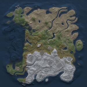 Thumbnail Rust Map: Procedural Map, Size: 4500, Seed: 675860316, 16 Monuments