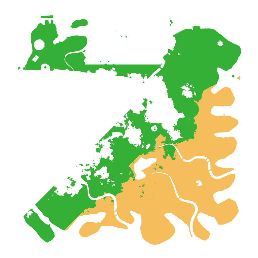 Biome Rust Map: Procedural Map, Size: 4250, Seed: 65666