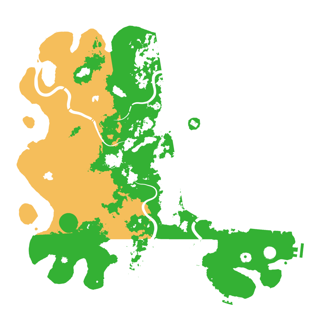 Biome Rust Map: Procedural Map, Size: 4500, Seed: 1999216017