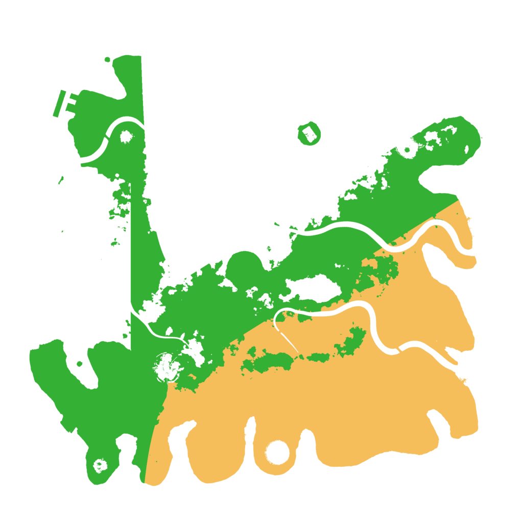 Biome Rust Map: Procedural Map, Size: 3850, Seed: 500000