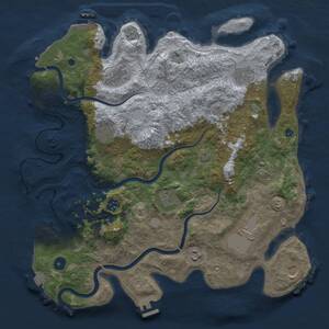 Thumbnail Rust Map: Procedural Map, Size: 3925, Seed: 1978155051, 16 Monuments