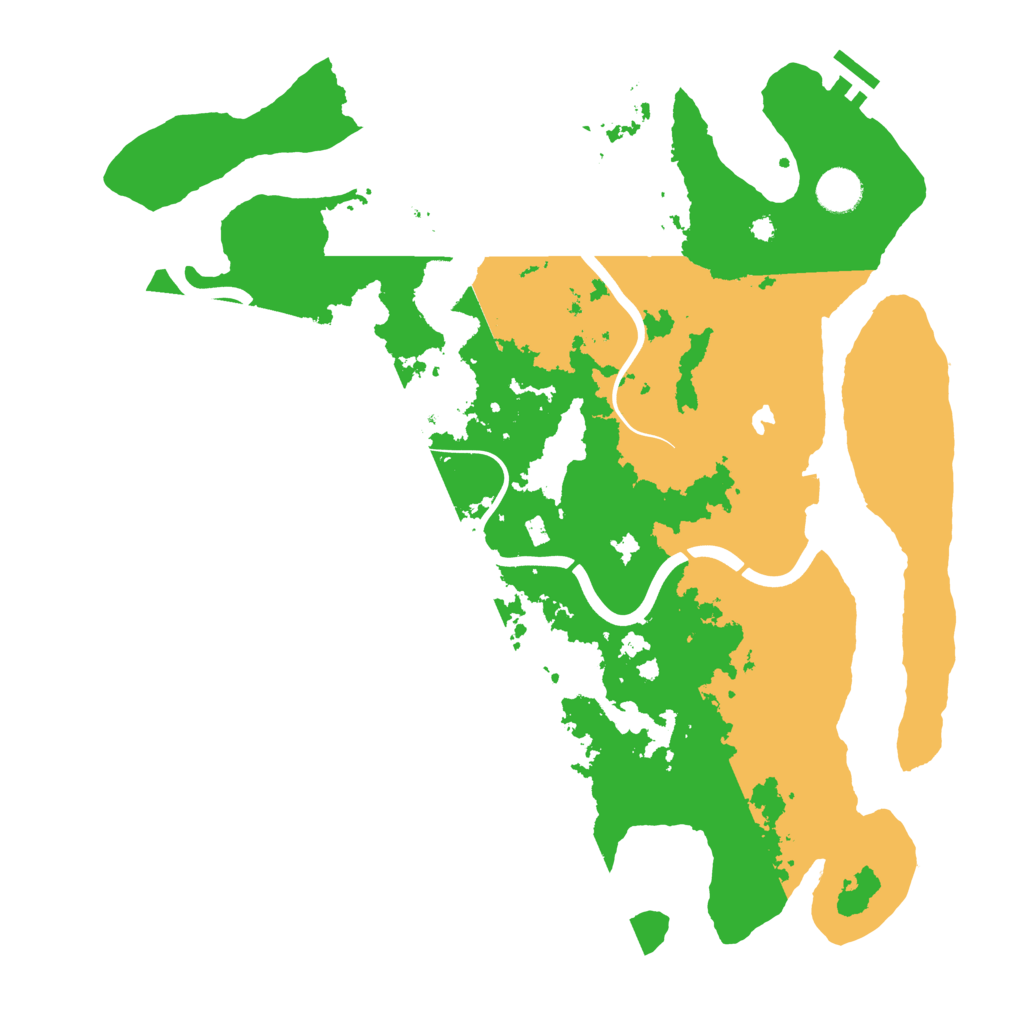 Biome Rust Map: Procedural Map, Size: 4000, Seed: 2023249440