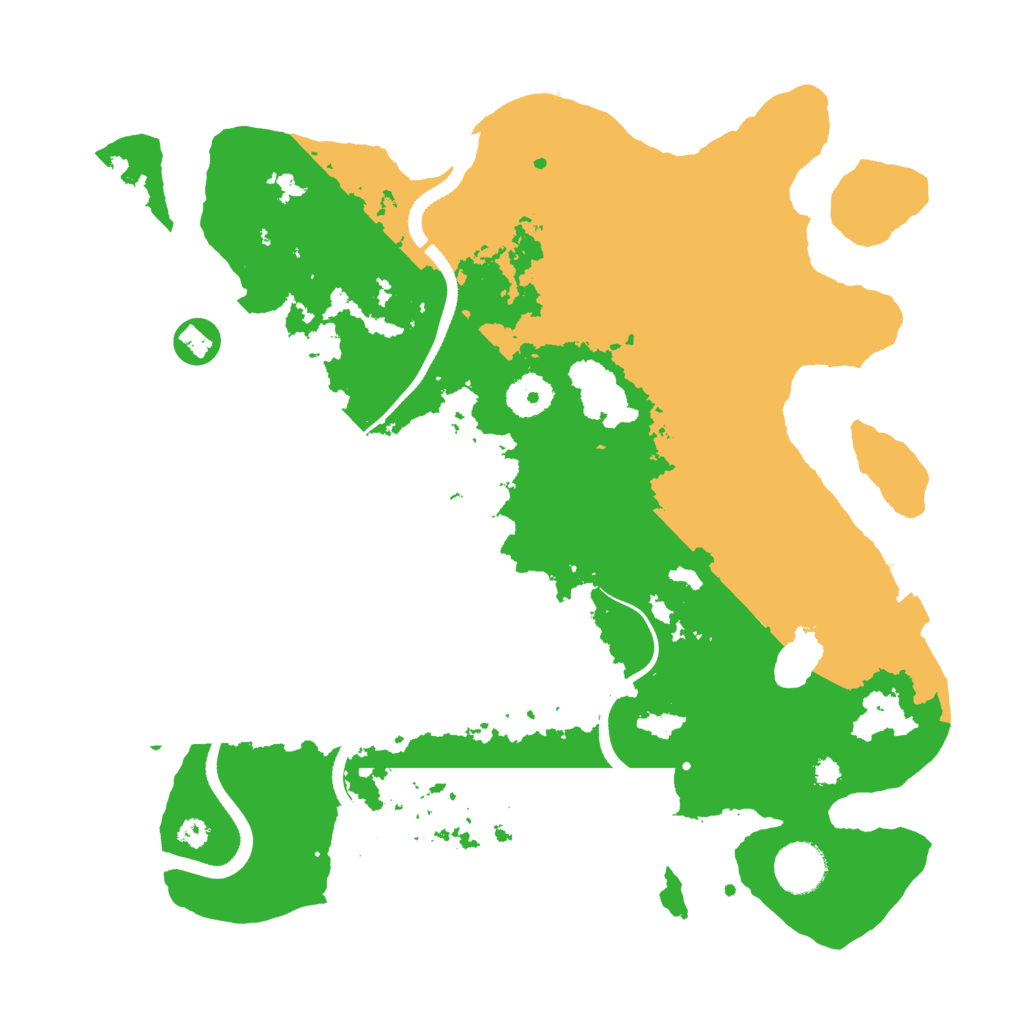 Biome Rust Map: Procedural Map, Size: 3500, Seed: 1979800127