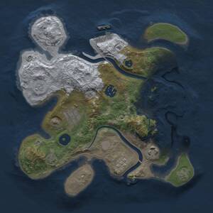 Thumbnail Rust Map: Procedural Map, Size: 2800, Seed: 992761658, 10 Monuments