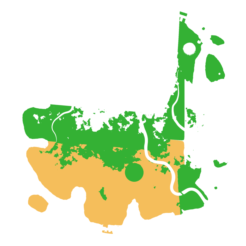 Biome Rust Map: Procedural Map, Size: 3500, Seed: 504209