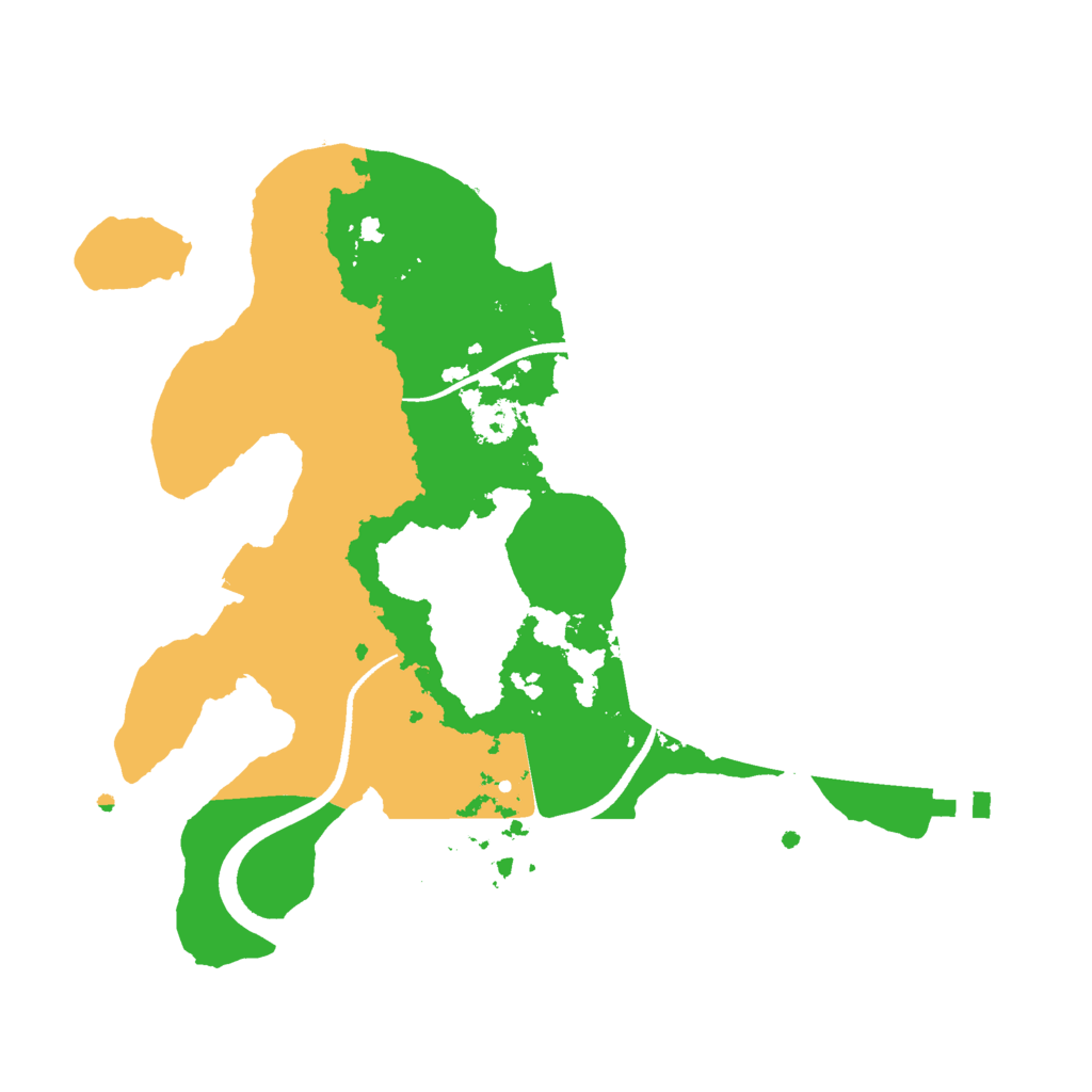 Biome Rust Map: Procedural Map, Size: 2500, Seed: 445437894