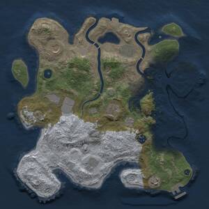 Thumbnail Rust Map: Procedural Map, Size: 3515, Seed: 2147483647, 14 Monuments
