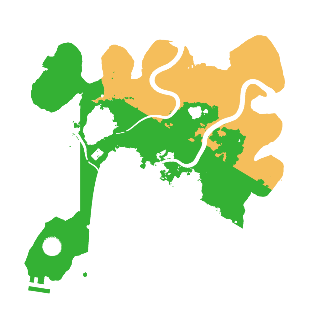 Biome Rust Map: Procedural Map, Size: 3000, Seed: 2032362410