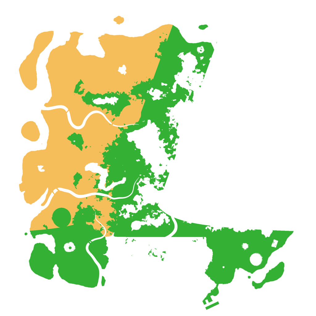 Biome Rust Map: Procedural Map, Size: 4500, Seed: 548805037
