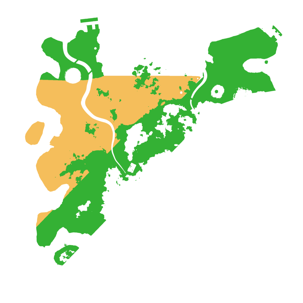 Biome Rust Map: Procedural Map, Size: 3500, Seed: 39025